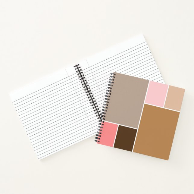 Conch Seashell Colour Blocks Notebook (Inside)