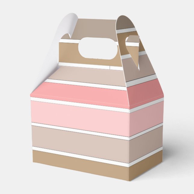 Conch Seashell Colours Favor Box (Front Side)