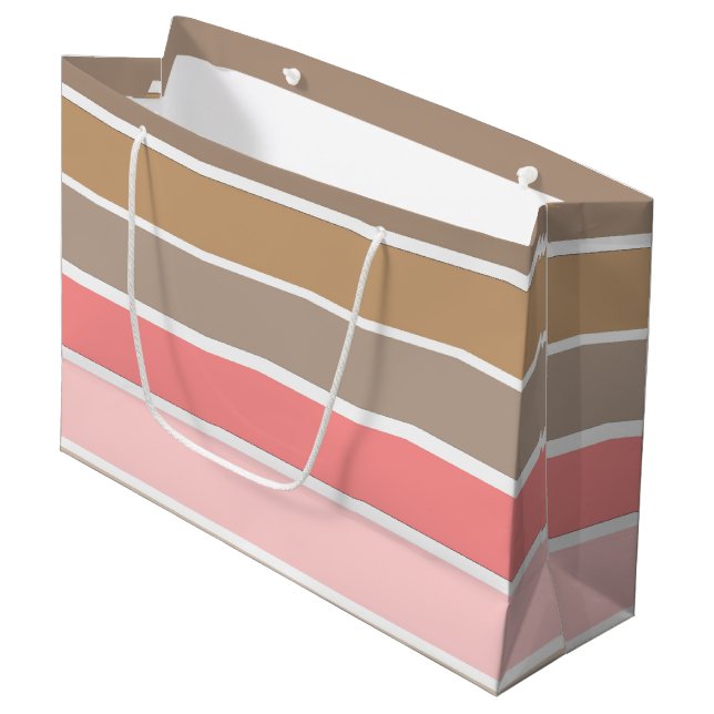 Conch Seashell Colours Large Gift Bag (Front Angled)