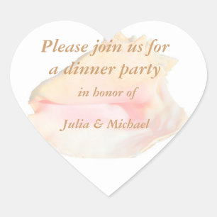 Conch Seashell Heart Shape Sticker