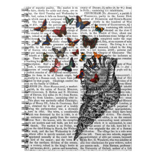 Conch Shell and Butterflies 2 Notebook