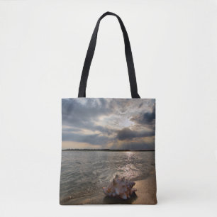 Conch Shell At Beach   St. Augustine, Fl Tote Bag