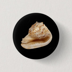 Conch Shell Badge 1 Inch Round Button