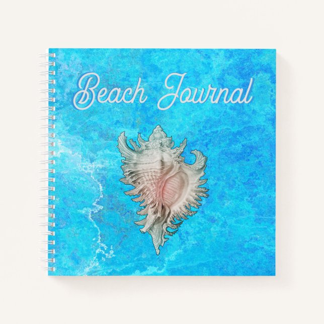Conch Shell "Beach Life" Beach Journal (Front)