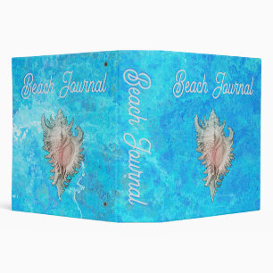Conch Shell "Beach Life" Beach Journal Binder