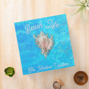 Conch Shell "Beach Life" Binder