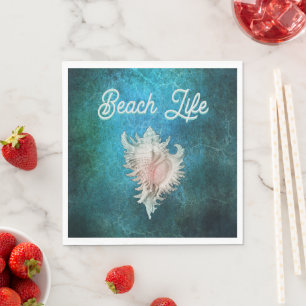 Conch Shell "Beach Life" Napkin