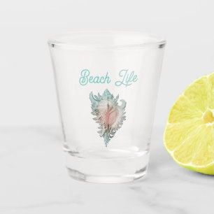 Conch Shell "Beach Life" Shot Glass