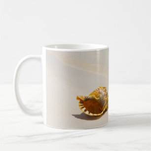 Conch Shell On Beach 3 Coffee Mug