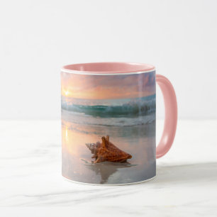 Conch Shell on the Beach   Jamaica Mug