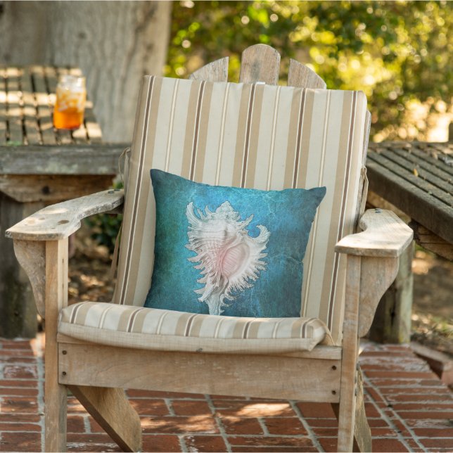 Conch Shell Outdoor Pillow (Chair)