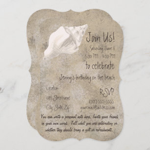Conch Shell Party Invitation