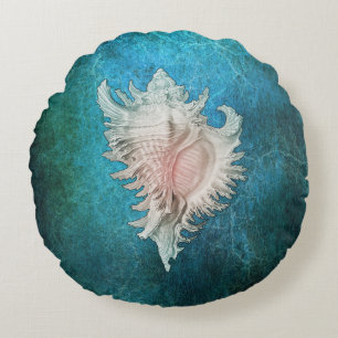 Conch Shell Round Pillow