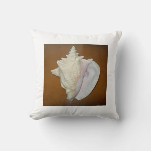 Conch Shell Throw Pillow
