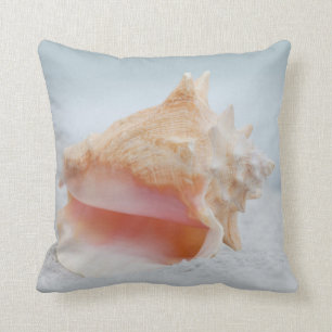 Conch Shell Throw Pillow