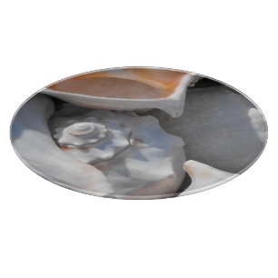 Conch Shells Closeup Cutting Board