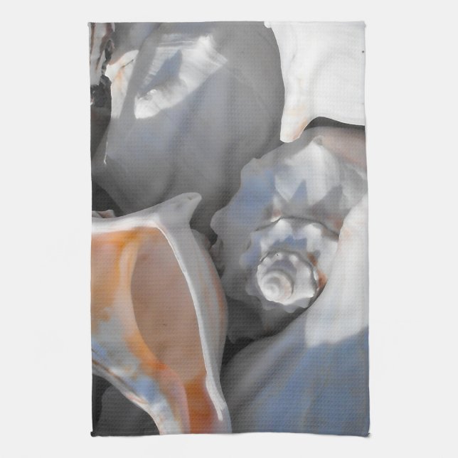 Conch Shells Closeup Kitchen Towel (Vertical)