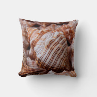 Conch Shells Throw Pillow