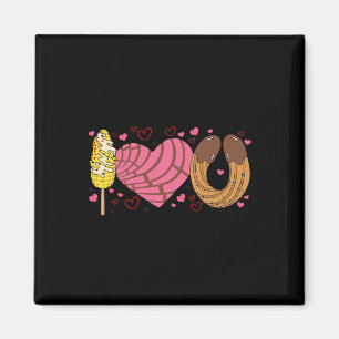 Conchas I Love You Valentine Mexican Valentines Da Magnet