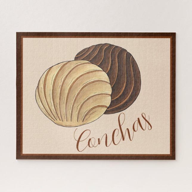 Conchas Mexican Pan Dulce Sweet Bread Panadería Jigsaw Puzzle (Horizontal)