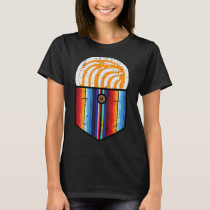 Conchas Serape Pocket Cinco De Mayo Mexican Fiesta T-Shirt