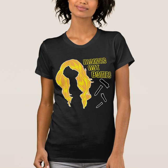 Conchords Blondes not Bombs T-Shirt (Front)