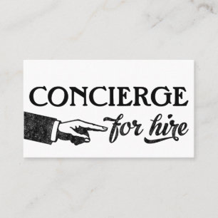 Concierge Business Cards - Cool Vintage
