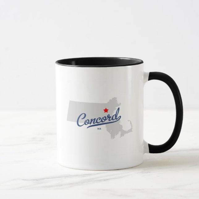 Concord Massachusetts MA Shirt Mug (Right)
