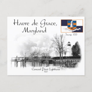 CONCORD POINT LIGHTHOUSE - MARYLAND - CARTE POSTAL