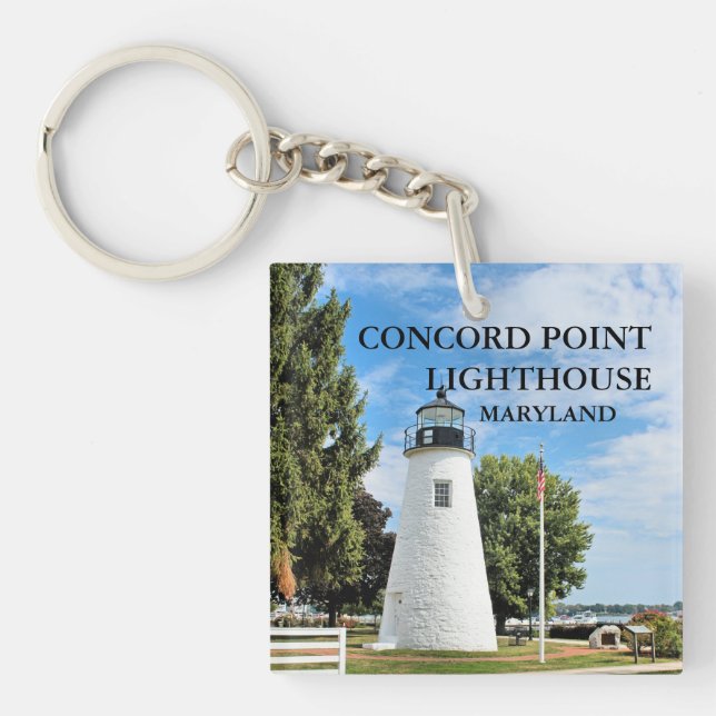 Concord Point Lighthouse, Maryland Keychain (Front)