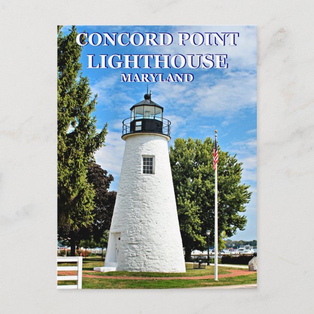 Concord Point Lighthouse, Maryland Postcard (Front)