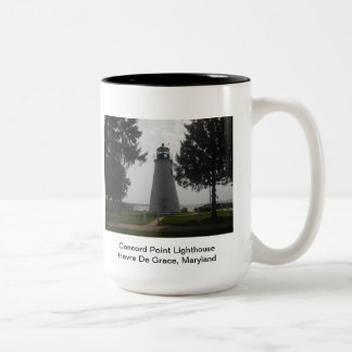 Concord Point Lighthouse Two-Tone Coffee Mug