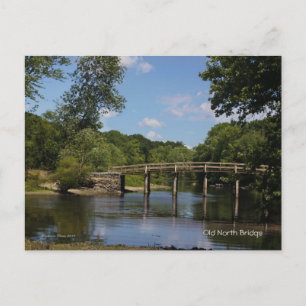 Concord River: Old North Bridge Postcard