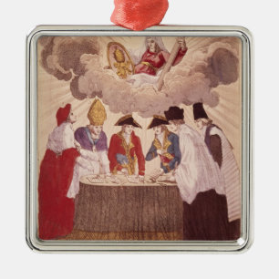 Concordat between Napoleon and Pope Pius VII Metal Ornament