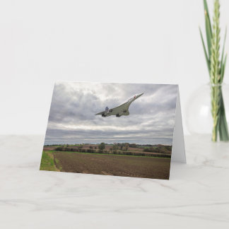 Concorde - Carte de voeux à course haute vitesse
