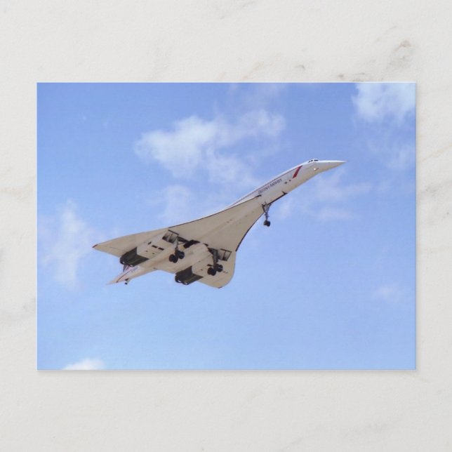 Concorde G-BOAF Postcard (Front)