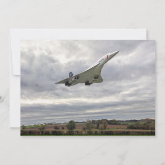 Concorde - High Speed Run Invitation card