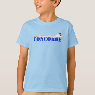 Concorde Jet with Bold Blue Text T-Shirt