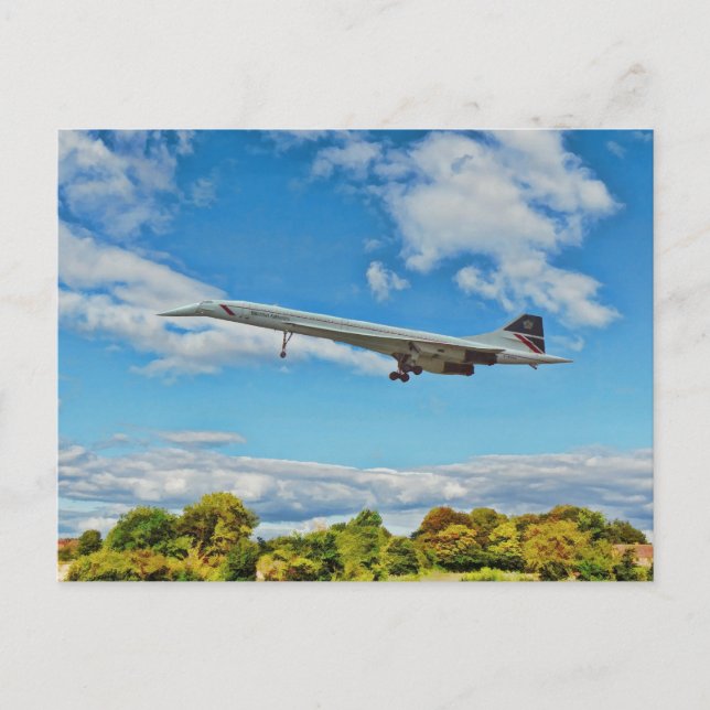 Concorde on Finals  Postcard (Front)