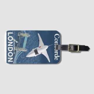 Concorde Supersonic to London Luggage Tag