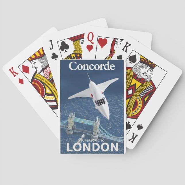 Concorde to London Classic Playing Cards (Back)