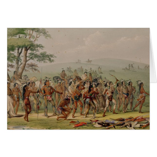 Concours de tir à l'arc de Mandan, c.1832 (Devant horizontal)