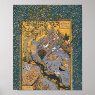 Concourse Of The Birds By Habiballah Of Sava Poster