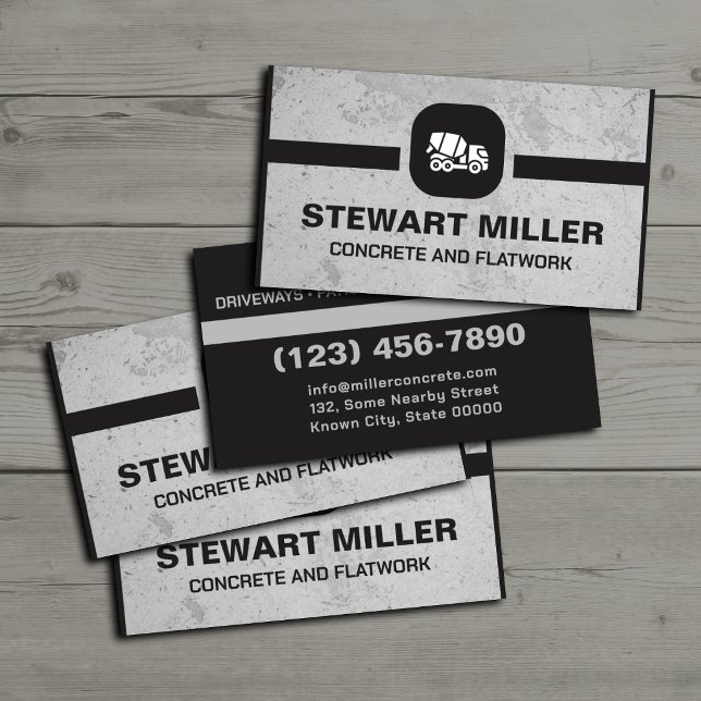 Concrete and Flatwork Contractor Business Card (Creator Uploaded)