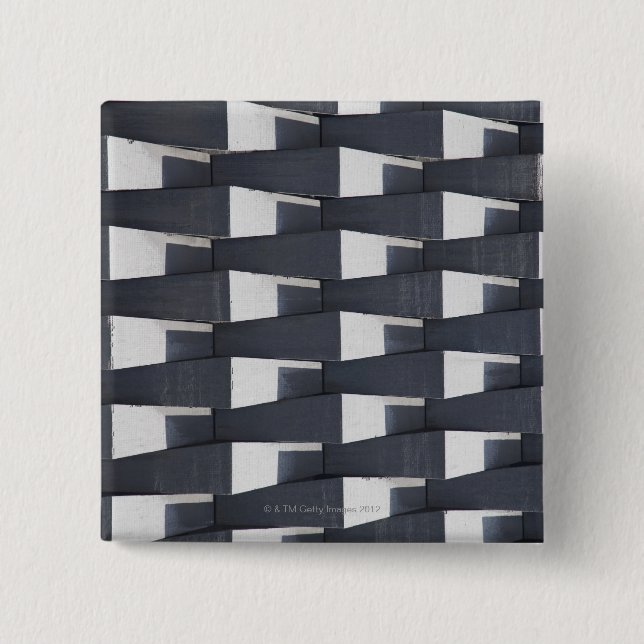 Concrete Apartment Exterior, Santiago, Chile 2 Inch Square Button (Front)