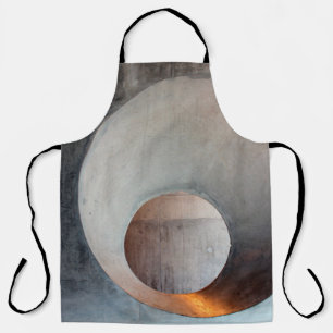Concrete architecture hole wall apron