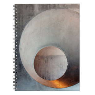 Concrete architecture hole wall notebook