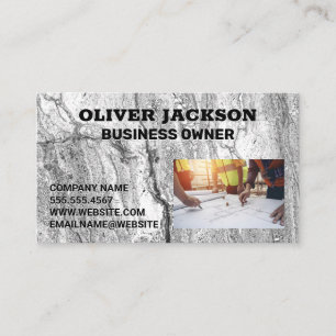Concrete Background   Construction Planning Business Card