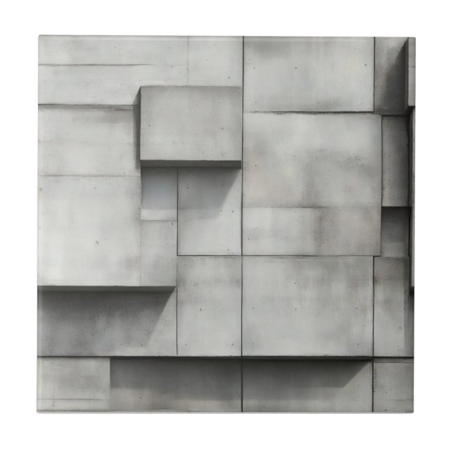 Concrete Blocks Pattern Tile (Front)