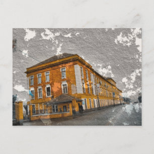 Concrete building postcard